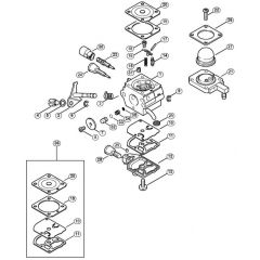 Genuine Stihl HT75 / H - Carburetor 4137/23 BR