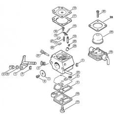 Genuine Stihl HT75 / M - Carburetor C1Q-S56  1 48 792 225 (16.2001)