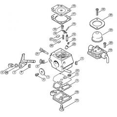 Genuine Stihl HT75 / N - Carburetor C1Q-S45  1 48 792 225 (16.2001)