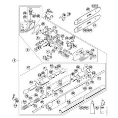 Genuine Stihl HT75 / S - Gear head, Drive tube assembly HT 75