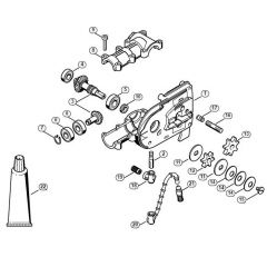 Genuine Stihl HT75 / Z - Gear head HT 70 (38.2016)