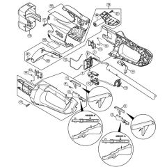 Genuine Stihl HTA65 / A - Handle housing, Cover