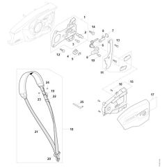 Stihl HTA66 - Chain Sprocket Cover - Parts Diagram