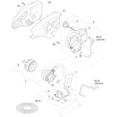 Stihl HTA66 - Electric Motor, Motor Housing - Parts Diagram