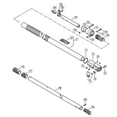 Genuine Stihl HTA85 / B - Drive tube assembly