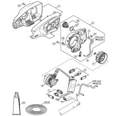 Genuine Stihl HTA85 / C - Motor housing, Electric motor, Oil tank