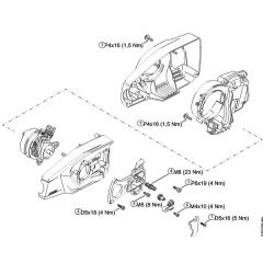 Genuine Stihl HTA85 / H - Tightening torques