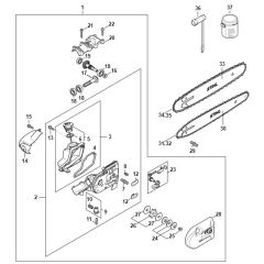 Stihl HTA 160.0 - Gear Head - Parts Diagram