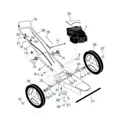 Husqvarna Hu625Hwt - Frame