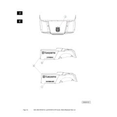 Husqvarna HUV4210E - Decals 3