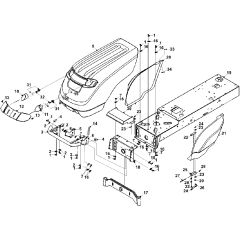 Countax Jcb D2050 - 01 Main Bonnet