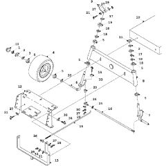 Countax K12.5 K15 - - 01 Front Axel