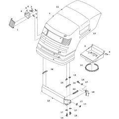 Countax K12.5 K15 - - 04 Bonnet K15 (Kohler)