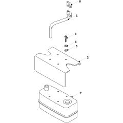 Countax K12.5 K15 - - 17 K15He Exhaust System (Kohler)