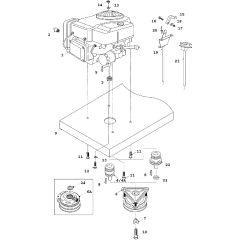 Countax K14 Twin - - 34 Engine And Clutch (Twin Cylinder)