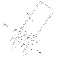 Viking LB540.1 - Handle - Parts Diagram