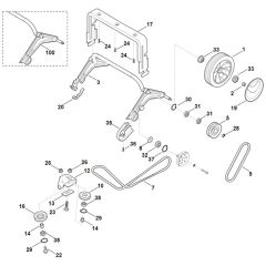 Viking LB540 - Shaft, Drive - Parts Diagram