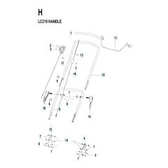 Husqvarna LC 219 - Handle