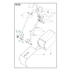 Husqvarna LC 247LI - Handle