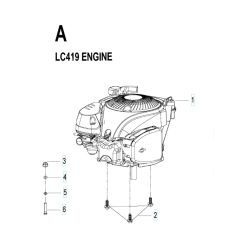 Husqvarna LC 419 - Engine