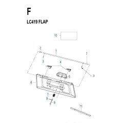 Husqvarna LC 419 - Flap