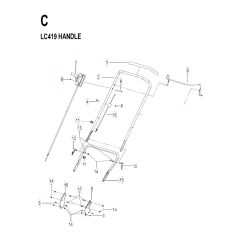 Husqvarna LC 419 - Handle