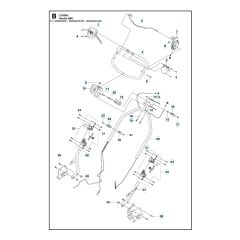 Husqvarna LC 53B E - Handle