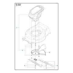 Husqvarna LE 121P - Blade Motor & Cutting Equipment