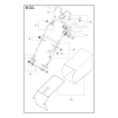 Husqvarna LE 121P - Handle