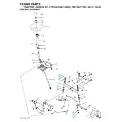 Husqvarna Lt1536 - Steering