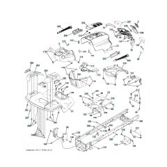 Husqvarna Lt1597 - Chassis & Enclosures