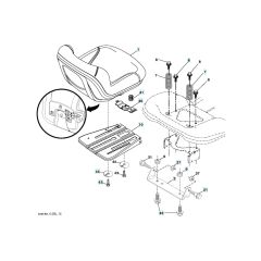 Husqvarna Lta18538 - Seat
