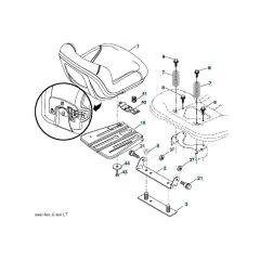 Husqvarna Lth126 - Seat