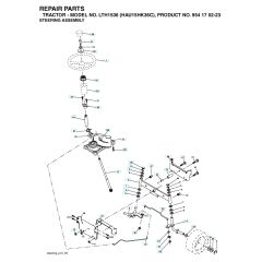 Husqvarna Lth1536 - Steering