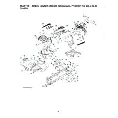 Husqvarna Lth1538 - Chassis & Frame