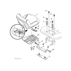 Husqvarna Lth1742 Twin - Seat