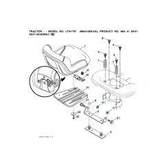Husqvarna Lth1797 - Seat