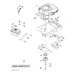 Husqvarna Lth1842 - Engine