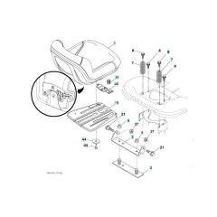 Husqvarna Lth 151 - Seat