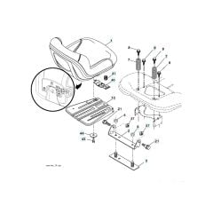 Husqvarna Lth 171 - Seat