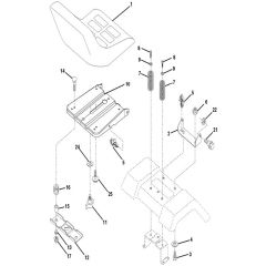 McCulloch M13597 - 96011023802 - 2010-03 - Seat Parts Diagram