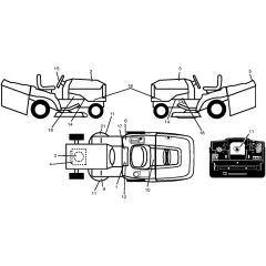 McCulloch M13597HRB - 96061028900 - 2010-01 - Decals Parts Diagram