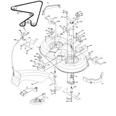 McCulloch M13597HRB - 96061028900 - 2010-01 - Mower Deck - Cutting Deck Parts Diagram