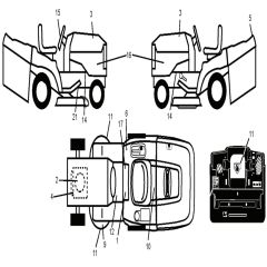 McCulloch M13597RB - 96061029100 - 2010-07 - Decals Parts Diagram