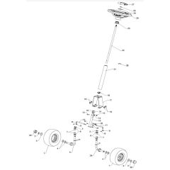 McCulloch M9566X - 96021002200 - 2011-10 - Steering Parts Diagram