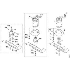 Viking MA400 - Engine - Blade - Parts Diagram