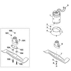 Viking MA450 - Engine - Blade - Parts Diagram