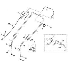 Viking MA450 - Handle - Parts Diagram