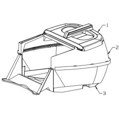 Masport Maxicatch - 983963 - Sept 2002 1348161 - Catcher Assembly Complete, Plastic