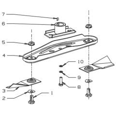 Masport Maxicut - 982613 - 1154904 - 515mm Cushion Cut Blade Assembly